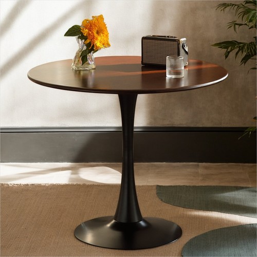 Mid century walnut round - walnut,